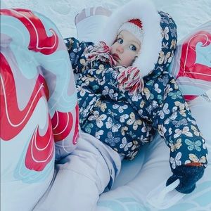 💜❄️Carter’s 3T Lavendar Snowsuit